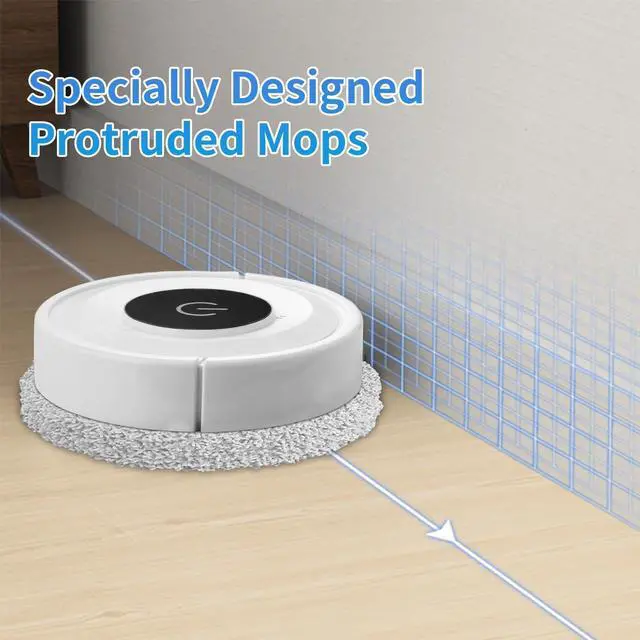 Alt view image 5 of 7 - Robot mop, 2-in-1 Robot for Mopping and Sweeping, Advanced Obstacle Avoidance Technology, Ultra-Thin Design Robot mop, Suitable for pet Hair, Hard Floors, and Carpets