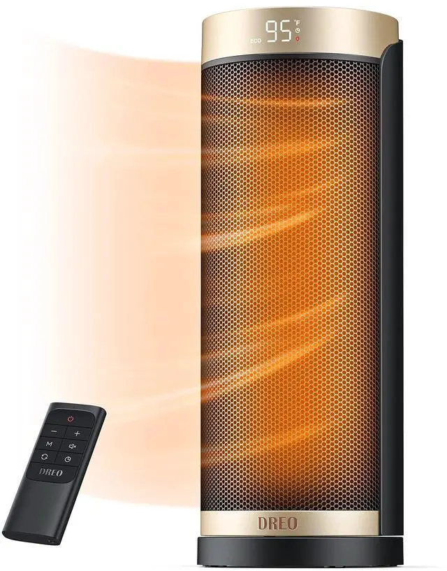 Main image of Space Heater, 1500W Electric Heaters for Indoor Use with Thermostat, 70° Oscillation, 8 Safety Protections, 5 Modes, Remote, 12H Timer, Quiet Portable Heater for Office, Bedroom, Large Room