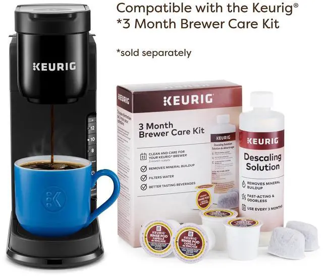 Alt view image 7 of 7 - K-Express Single Serve K-Cup Pod Coffee Maker, 3 Brew Sizes, Strong Button Feature, 42oz Removable Reservoir, Black