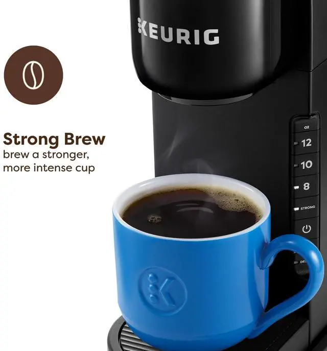 Alt view image 2 of 7 - K-Express Single Serve K-Cup Pod Coffee Maker, 3 Brew Sizes, Strong Button Feature, 42oz Removable Reservoir, Black