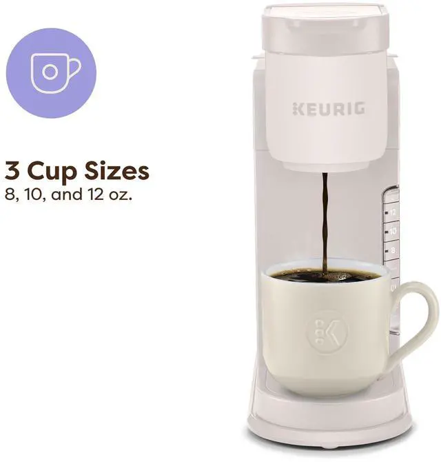 Alt view image 3 of 7 - K-Express Single Serve K-Cup Pod Coffee Maker, 3 Brew Sizes, Strong Button Feature, 42oz Removable Reservoir, Warm Stone