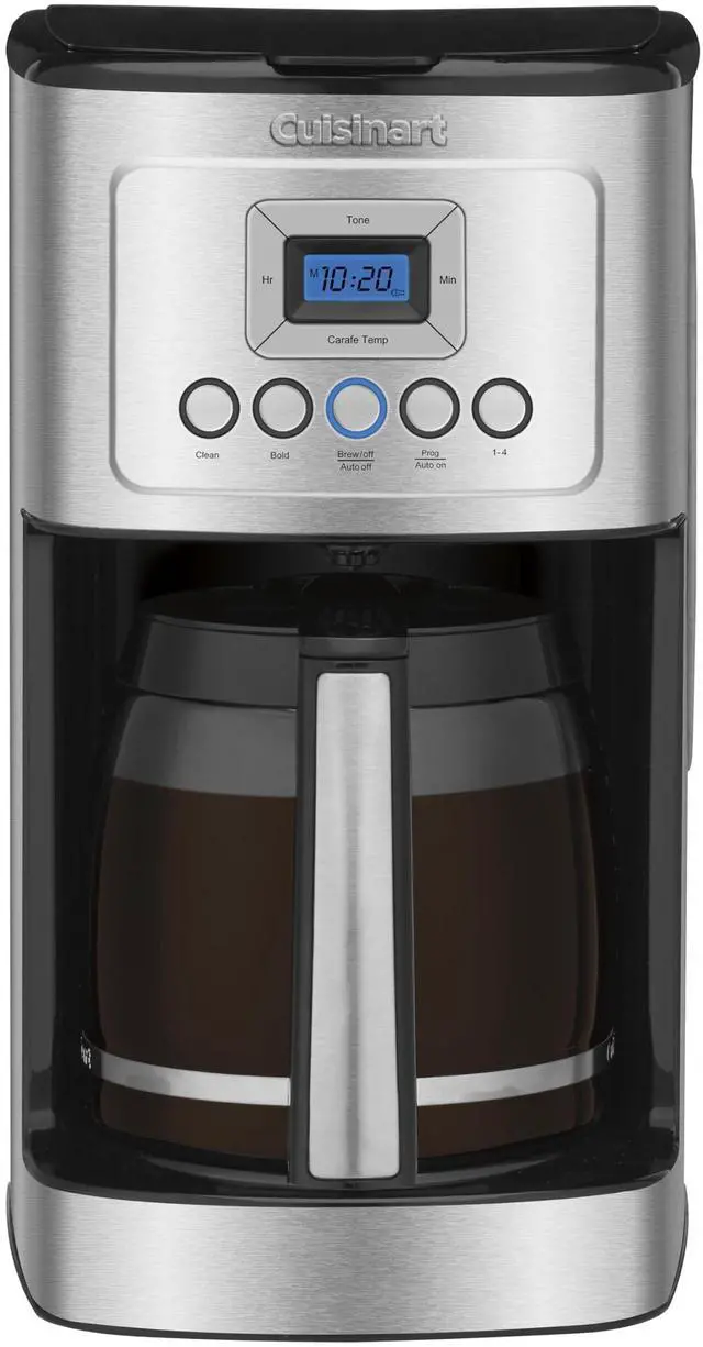 Main image of 14-Cup Coffee Maker, Programmable PerfecTemp Glass Carafe Coffee Machine with 1-4 Cup Setting, Brew Strength Control and Brew Pause, Stainless Steel, DCC-3200NAS