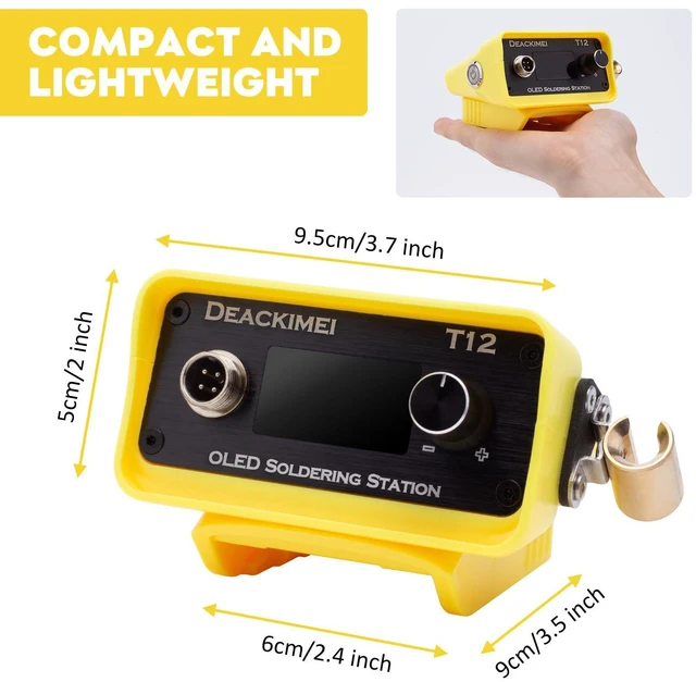 Alt view image 7 of 7 - Cordless Soldering Iron Station Kit for Dewalt 20V Max Battery | Fast Heating, Precise Heat Control(392°F-896°F),Auto Sleep,°C/ºF Conversion,Digital Display,Soldering Iron Kit for DIY/Repair