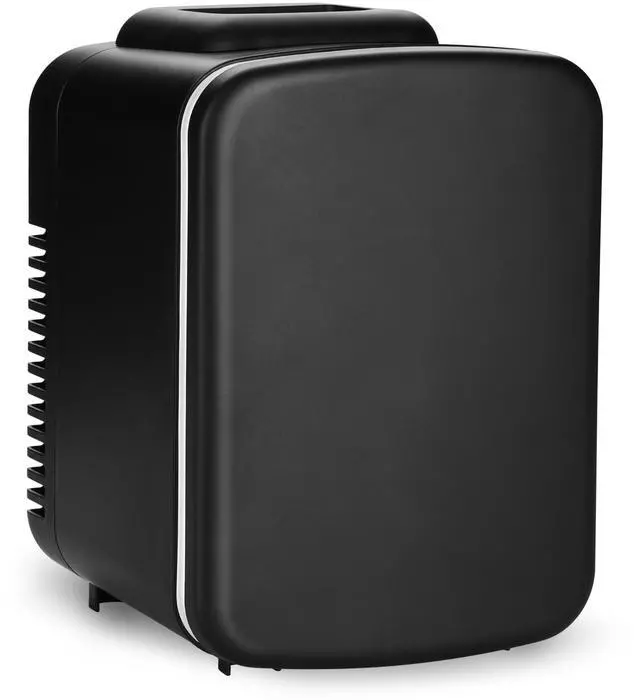 Main image of Mini Fridge, 4L/6 Can Portable Cooler & Warmer Freon-Free Small Refrigerator Provide Compact Storage for Skincare, Beverage, Food, Cosmetics, 4 L, Black