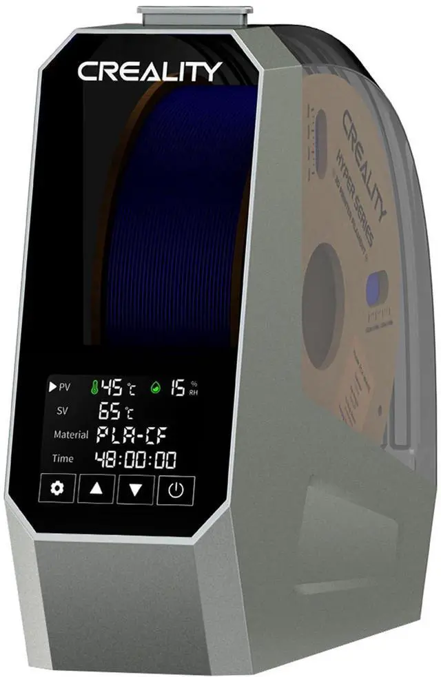 Main image of Space Pi Filament Dryer, Filament Storage Box, Upgraded Double 360° Heating Drying with Fan&Touch Screen, 3D Printer Filament Spool Holder, Dehydrator 1.75/2.85/3mm PLA PETG ABS TPU Nylon