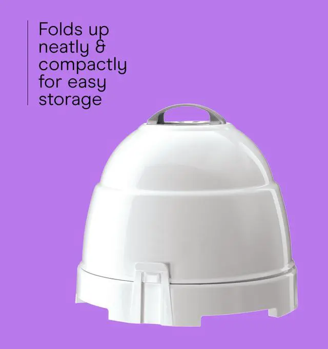 Alt view image 4 of 6 - Pro Style Bonnet Hair Dryer, 2 Heat Settings, Adjustable Height, Extra-Large Hood Size, 1875W Pro Style Bonnet Ionic Hair Dryer for Women, White