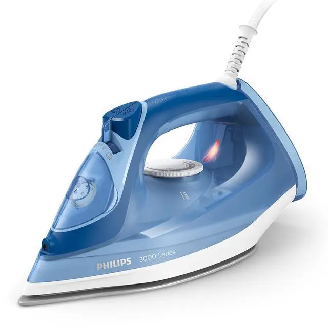Main image of Perfect Care 3000 Series Steam Iron - 1250 W power, 40 g/min continuous steam, 200 g steam boost, 300 ml water tank, blue (DST3031/20)