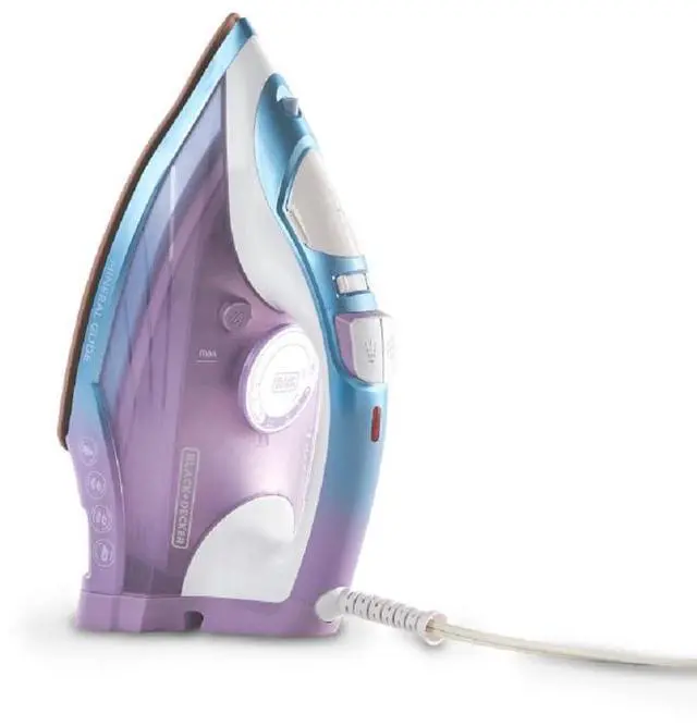 Main image of Moonstone Iron, IR2323-1AD, Ceramic Infused Soleplate & Anti-Drip Function with Auto Clean and Auto Shut-off, 50% Smoother Glide for Fabric Wrinkles