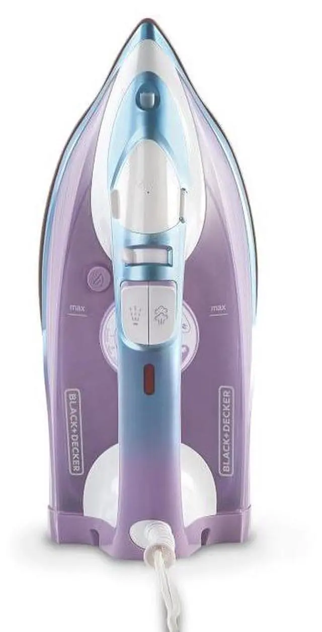 Alt view image 2 of 7 - Moonstone Iron, IR2323-1AD, Ceramic Infused Soleplate & Anti-Drip Function with Auto Clean and Auto Shut-off, 50% Smoother Glide for Fabric Wrinkles