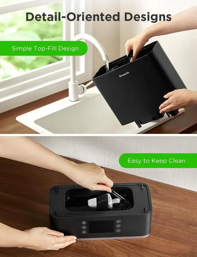 Alt view image 7 of 7 - Smart Humidifiers for Bedroom Large Room, Top-Fill Cool Mist 6L WiFi Air Humidifier, Auto Mode, App & Voice Control, 60H Runtime, Rapid Humidification, RGB Nightlight Baby Plants, Black