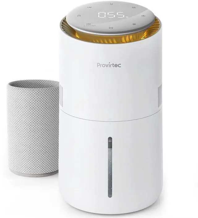 Main image of MistFree HC13 Evaporative Humidifier for Bedroom, 3L No White Dust for Sensitive Individuals & Kids, Auto Humidity Control, Ultra Quiet Sleep Mode, Easy Clean Tank for Office & Small Room