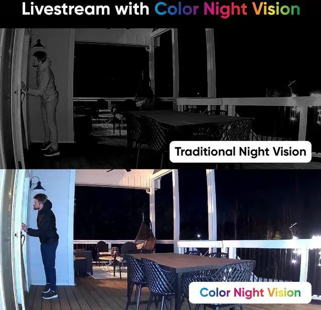 Alt view image 3 of 7 - WYZE Cam OG Indoor/Outdoor 1080p Wi-Fi Smart Home Security Camera with Color Night Vision, Wired, Motion Detection, 2-Way Audio, Compatible with Alexa & Google, White (2-Pack), Free Expert Setup
