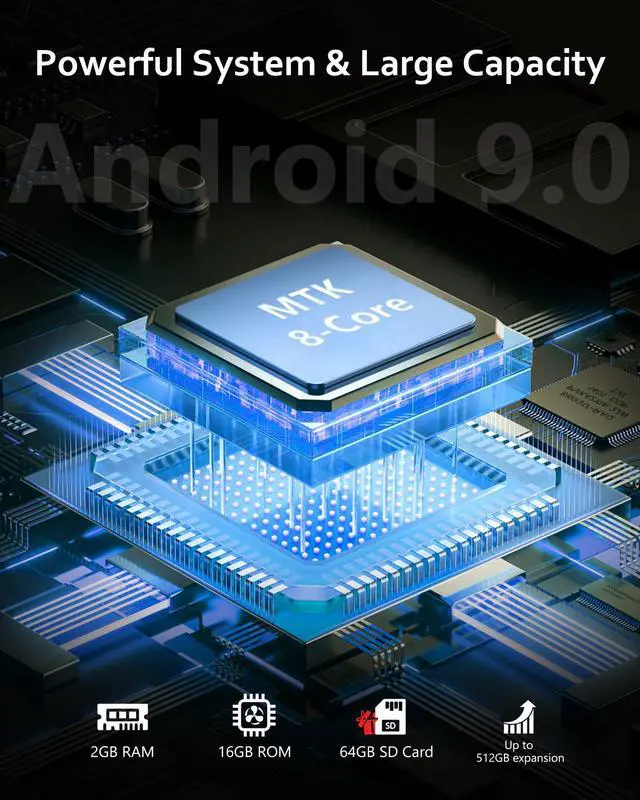 Alt view image 3 of 7 - 144GB MP3 Player with Bluetooth and WiFi, Android Spotify Music Player for Pandora, Amazon Music, Audible. 4.02" Touchscreen, Speaker, Supports Play Store,Up to 512GB