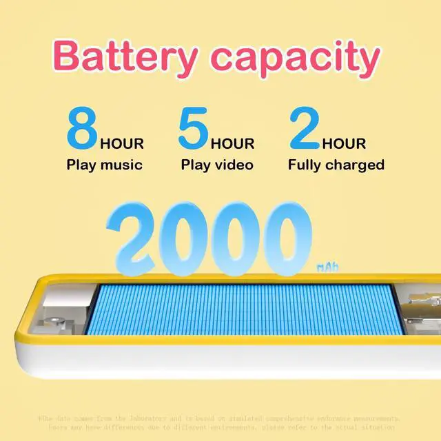 Alt view image 4 of 7 - 96GB Android MP3 Player for Kids with Bluetooth and WiFi - 4" Touch Screen,Streaming Music&Video Player with Spotify&Google Play Store,FM Radio,Parental Control | MP4 Player (Yellow)