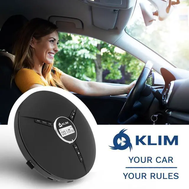 Alt view image 6 of 6 - Discman Portable CD Player with Headphones, Built-in Battery - New - CD Players for Home, Car - Compatible w/SD Card, CD, CD-R, CD-RW, MP3, WMA - 5 EQ Effects - Walkman CD Player - Black