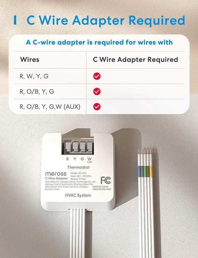 Alt view image 3 of 7 - Smart Thermostat for Home, WiFi Thermostat Works with Matter, Alexa, Apple Home, Google Assistant, App & Voice Control, 7x24h Scheduling, Energy Saving, C-Wire Required