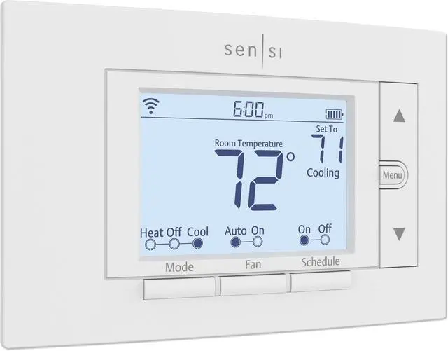 Main image of Sensi Wi-Fi Smart Thermostat for Smart Home, DIY, Works With Alexa, Energy Star Certified, ST55