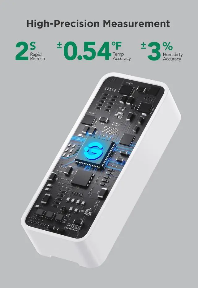 Alt view image 4 of 7 - 2.0 WiFi Hygrometer Thermometer 3 Pack, Smart Humidity Temperature Sensor with App Notifications, 2-Year Free Data Storage Export, Temperature Humidity for Bedroom, Wine Cellar, Basements