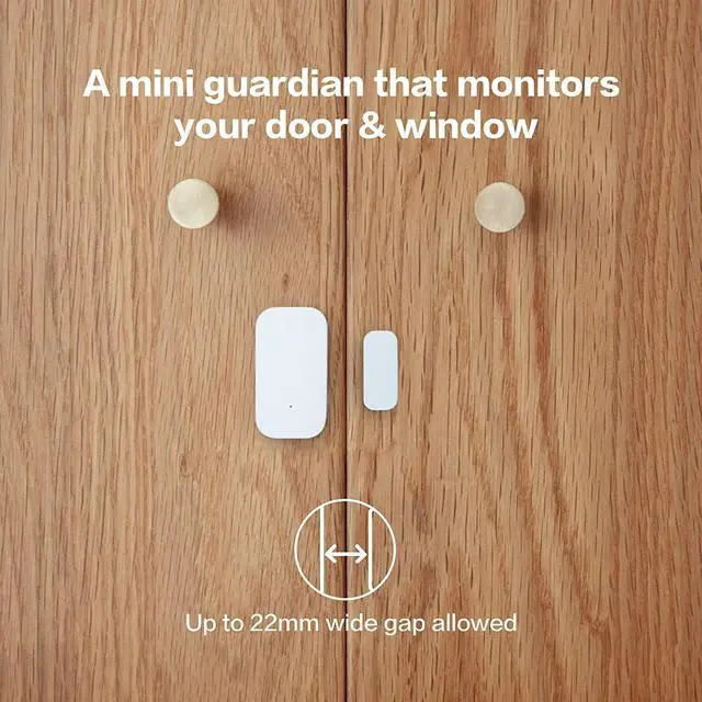 Alt view image 4 of 7 - Zigbee Door and Window Sensor 3 Pack, Wireless Mini Contact Sensor | Home Automation, Requires Hub, Zigbee Connection, Kid Safety, Compatible with Apple HomeKit, Alexa, Works with IFTTT