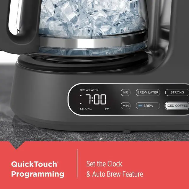 Alt view image 5 of 7 - Split Brew 12-Cup Digital Coffee Maker, CM0122, Iced or Hot Coffee, Programmable, Quick Touch, 4-Hour Keep Warm