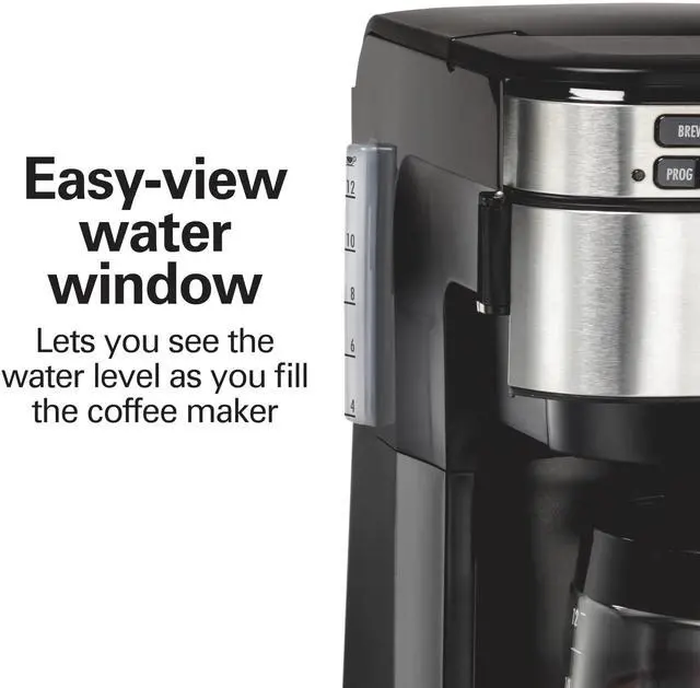Alt view image 6 of 6 - 12 Cup Programmable Coffee Maker, FrontFill Drip Coffee Maker