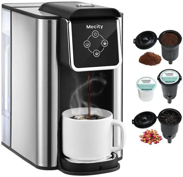 Main image of Coffee Maker 3 in 1 Single Serve Coffee Machine, Compatible with K cup Capsules, Instant Coffee Pot, Tea maker, 6,8,10 Oz Cup, Removable 50 Oz Water Reservoir, 120V 1150W