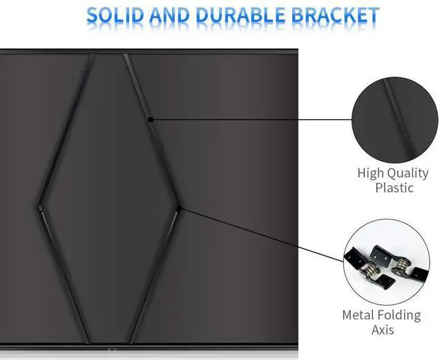 Alt view image 4 of 7 - P1-SN50 50 inch Portable Projection Screen for Mini/Professional LED/LCD/DLP Projector Self Standing Pull-Out Style Indoor Outdoor Home Cinema - 4:3/16:9 Compatiable