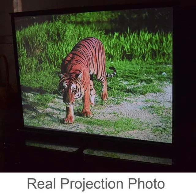 Alt view image 2 of 7 - P1-SN50 50 inch Portable Projection Screen for Mini/Professional LED/LCD/DLP Projector Self Standing Pull-Out Style Indoor Outdoor Home Cinema - 4:3/16:9 Compatiable