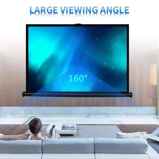 Alt view image 5 of 7 - P1-SN50 50 inch Portable Projection Screen for Mini/Professional LED/LCD/DLP Projector Self Standing Pull-Out Style Indoor Outdoor Home Cinema - 4:3/16:9 Compatiable