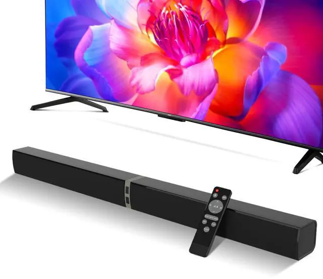 Main image of Sound Bar, TV Soundbar 80W with Bluetooth 5.3 Stereo Immersive Sound Detachable 2-in-1 Design for Home Theater Smart TV PC & Music Experience
