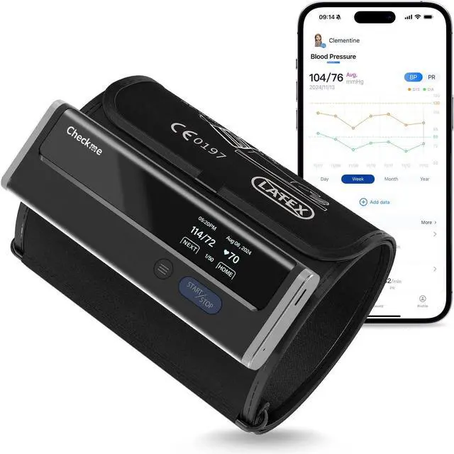 Main image of Blood Pressure Monitor for Home Use - Upper Arm Bluetooth BP Machine, Accurate Readings in 30 sec, App Enabled for iOS & Android, Stores 50 BP Readings, Black