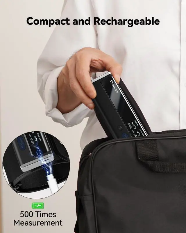 Alt view image 4 of 7 - Blood Pressure Monitor for Home Use - Upper Arm Bluetooth BP Machine, Accurate Readings in 30 sec, App Enabled for iOS & Android, Stores 50 BP Readings, Black