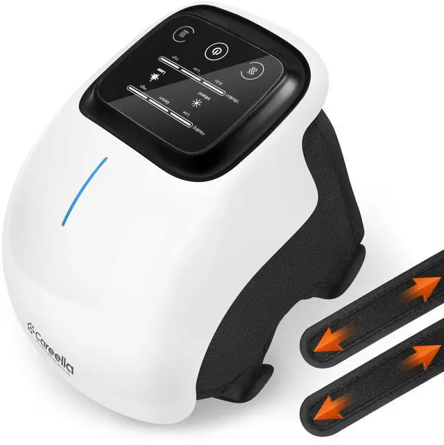 Main image of Advanced Wireless Knee Massager Heated & Rechargeable Pad with Smart Vibration, Cordless Comfort Device & Gentle Light for Knees & Joints - XL Size Adjustable Brace - Portable Relaxation