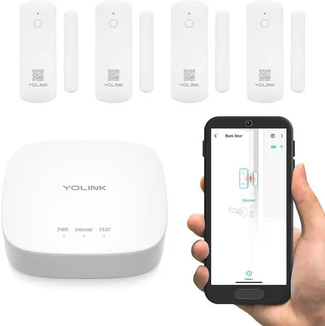 Main image of LoRa Smart Door Sensor Starter Kit: - 1/4 Mile Open-Air Range, Door Left-Open Reminders,5 Years Battery Life, SMS/Text, Email & App Alerts, Alexa, IFTTT, Home Assistant