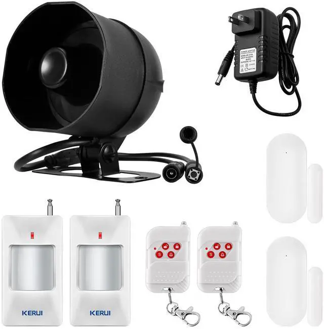 Main image of WiFi Home Security Alarm System 7-Piece kit Door Alarm DIY Siren Door/Window Sensors,Motion Sensors, Remote Controls Burglar Alarm for House Apartment Office,Compatible with Alexa Google Home