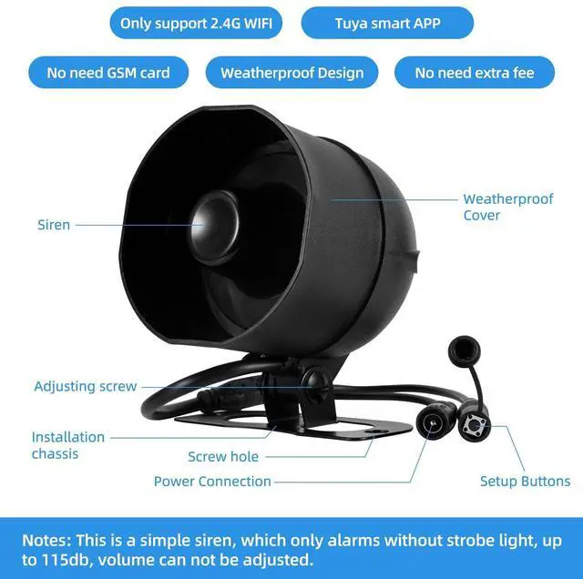 Alt view image 2 of 7 - WiFi Home Security Alarm System 7-Piece kit Door Alarm DIY Siren Door/Window Sensors,Motion Sensors, Remote Controls Burglar Alarm for House Apartment Office,Compatible with Alexa Google Home