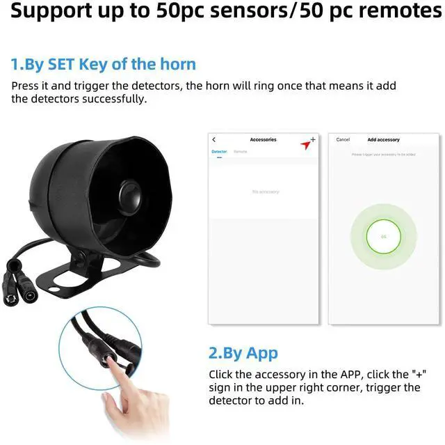 Alt view image 5 of 7 - WiFi Home Security Alarm System 7-Piece kit Door Alarm DIY Siren Door/Window Sensors,Motion Sensors, Remote Controls Burglar Alarm for House Apartment Office,Compatible with Alexa Google Home