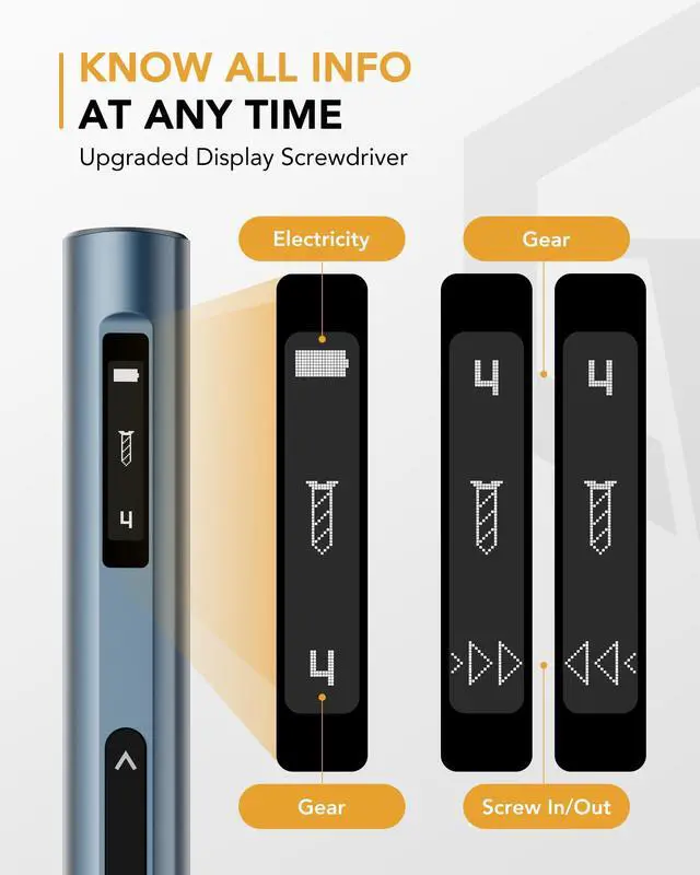 Alt view image 5 of 7 - Mini Electric Screwdriver Set, 400RPM Electric Precision Screwdriver with Drill Bits, 5 Torque Level 48 Magnetic Bits, Repair Tool Kit for Electronics Phone Watch Jeweler Laptop