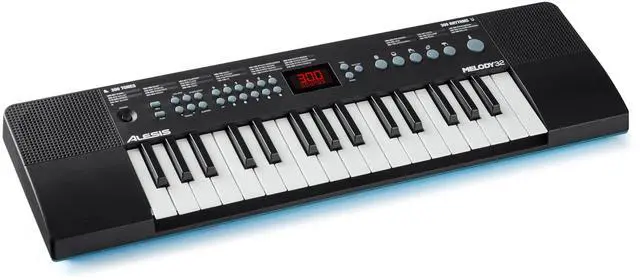 Main image of Melody 32 Electric Keyboard Digital Piano with 32 Keys, Speakers, 300 Sounds, 300 Rhythms, 40 Songs, USB-MIDI Connectivity and Piano Lessons