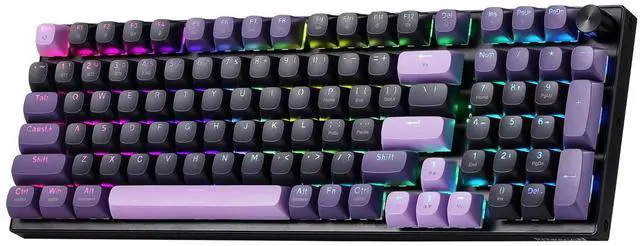 Main image of K740 PRO 98 Keys Wireless RGB Gaming Keyboard, 3-Mode PBT Mechanical Keyboard w/Solid Aluminum Base, Dedicated Knob Control & Hot-Swap Socket, Custom Linear Switch