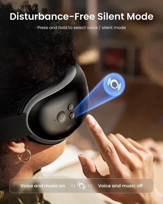 Alt view image 7 of 7 - Eyeris 1 Eye Massager with Heat, Eye Mask for Migraine, Smart Sleep Mask for Dry Eyes Relax, Reduce Strain Massage Equipment for Mom Dad Women Men Her Him