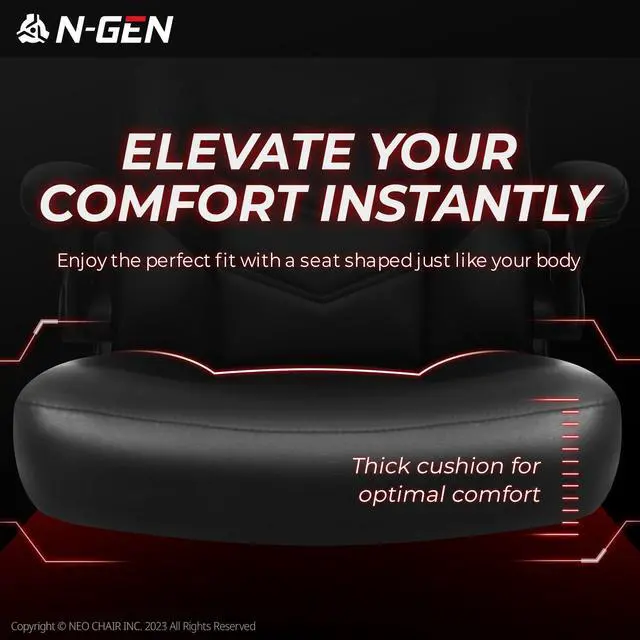 Alt view image 5 of 7 - Video Gaming Computer Chair Ergonomic Desk Office Chair for Adults with Lumbar Support Flip-Up Arms Adjustable Height Swivel Wheels PU Leather Executive Design for Home and Office (Jet Black)