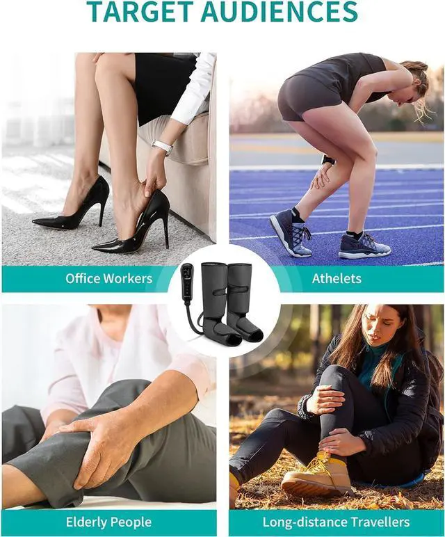 Alt view image 7 of 7 - Leg Compression Massager for Circulation and Relaxation