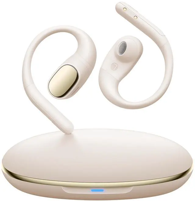 Main image of Open Ear Earbuds,Wireless 5.4 Bluetooth Headphones60Hrs Playtime Sport Earbuds with Lightweight Earhooks IPX7 Waterproof Open Ear Headphone for Workout Running Beige