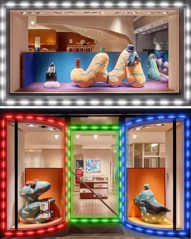 Alt view image 3 of 7 - LED Storefront Lights for Business Waterproof Decorative Light for Advertising Letter Signs 4 Set 5050 SMD Window Strip Lights 40ft 80 Pieces LED Module Lights