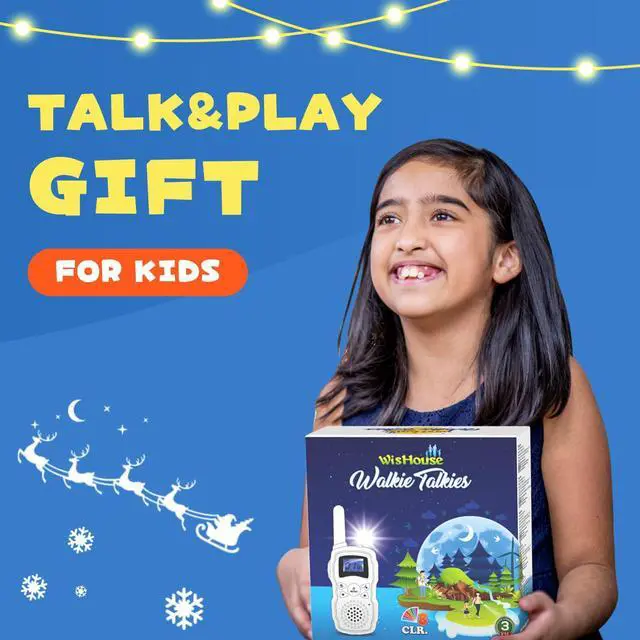 Alt view image 7 of 7 - Walkie Talkies for Kids 4 Pack,Family Walky Talky Adults Children Radio Long Range,Outdoor Camping Fun Toys Birthday Present Xmas Gifts for 4 5 6 7 8 Year Old Girls Boys No Battery No Charger