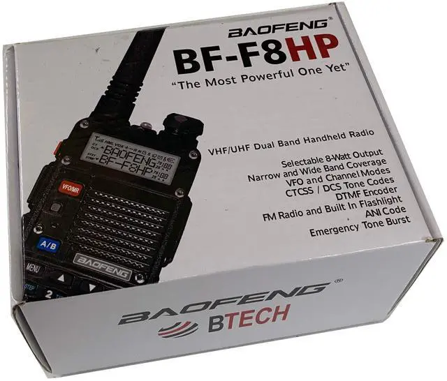 Alt view image 6 of 7 - BF-F8HP (UV-5R 3rd Gen) 8-Watt Dual Band Two-Way Radio (136-174MHz VHF & 400-520MHz UHF) Includes Full Kit with Large Battery