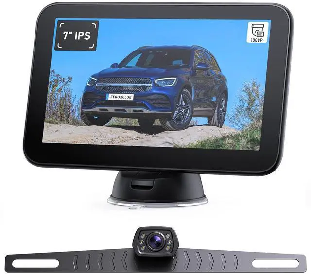 Main image of Wired Backup Camera Kit with 7" Monitor, HD 1080P Display for Car Truck/Pickup/SUV/Van/RV, Night Vision Rear View Camera IP69 Waterproof-B7