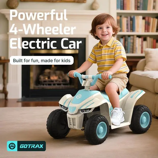Alt view image 3 of 7 - RT1 Ride on Toys for Toddlers 1.5-4, Safe 12V Lead-acid Battery up to 80 Minutes, Forward/Reverse 2 Gears, Max 1.5MPH Speed&8" Big Tire, Electric Vehicle ATV Car Best Gift for Age1.54 Boy Girl