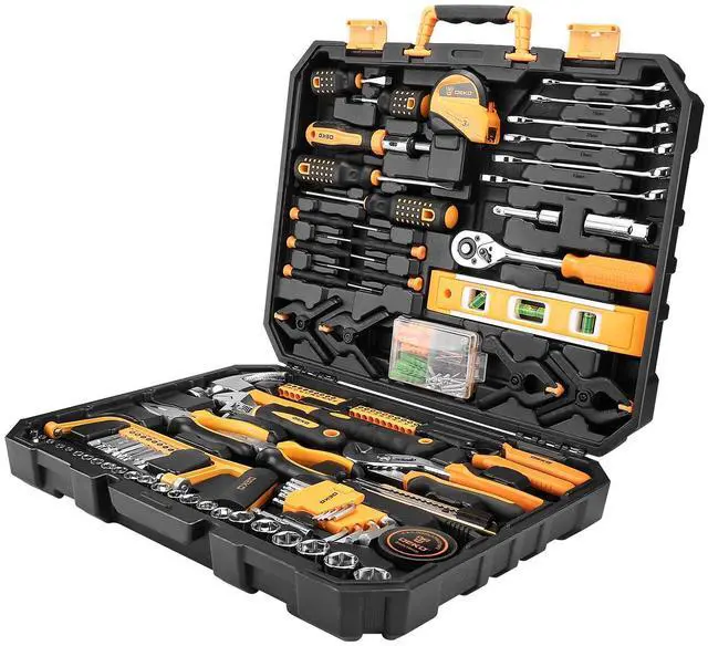 Alt view image 2 of 7 - 228 Piece Socket Wrench Auto Repair Tool Combination Package Mixed Tool Set Hand Tool Kit with Plastic Toolbox Storage Case